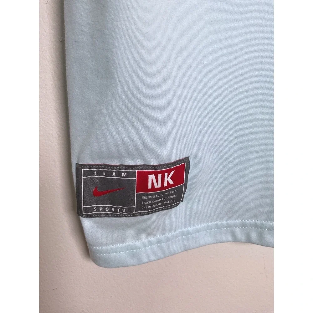 Nike Future Champs Kids‎ T-Shirt Athletic Blue White Logo Tee Boys Girls